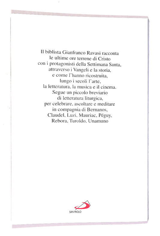 EBOND La Settimana Santa Di Gianfranco Ravasi Libro LI017062