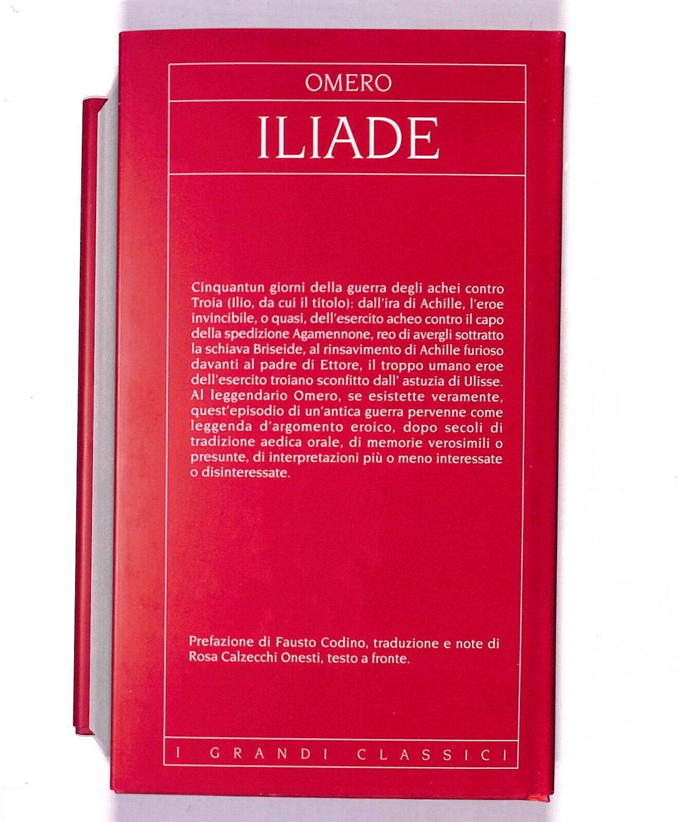 EBOND I Grandi Classici Iliade Omero Libro LI017159