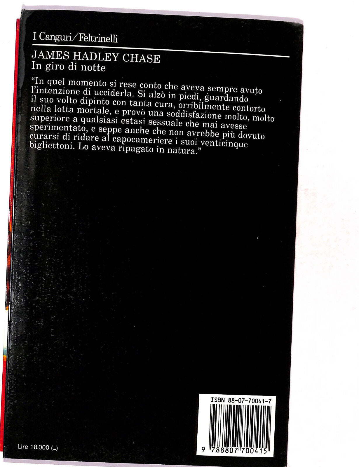 EBOND In Giro Di Notte Di James Hadley Chase Libro LI017315