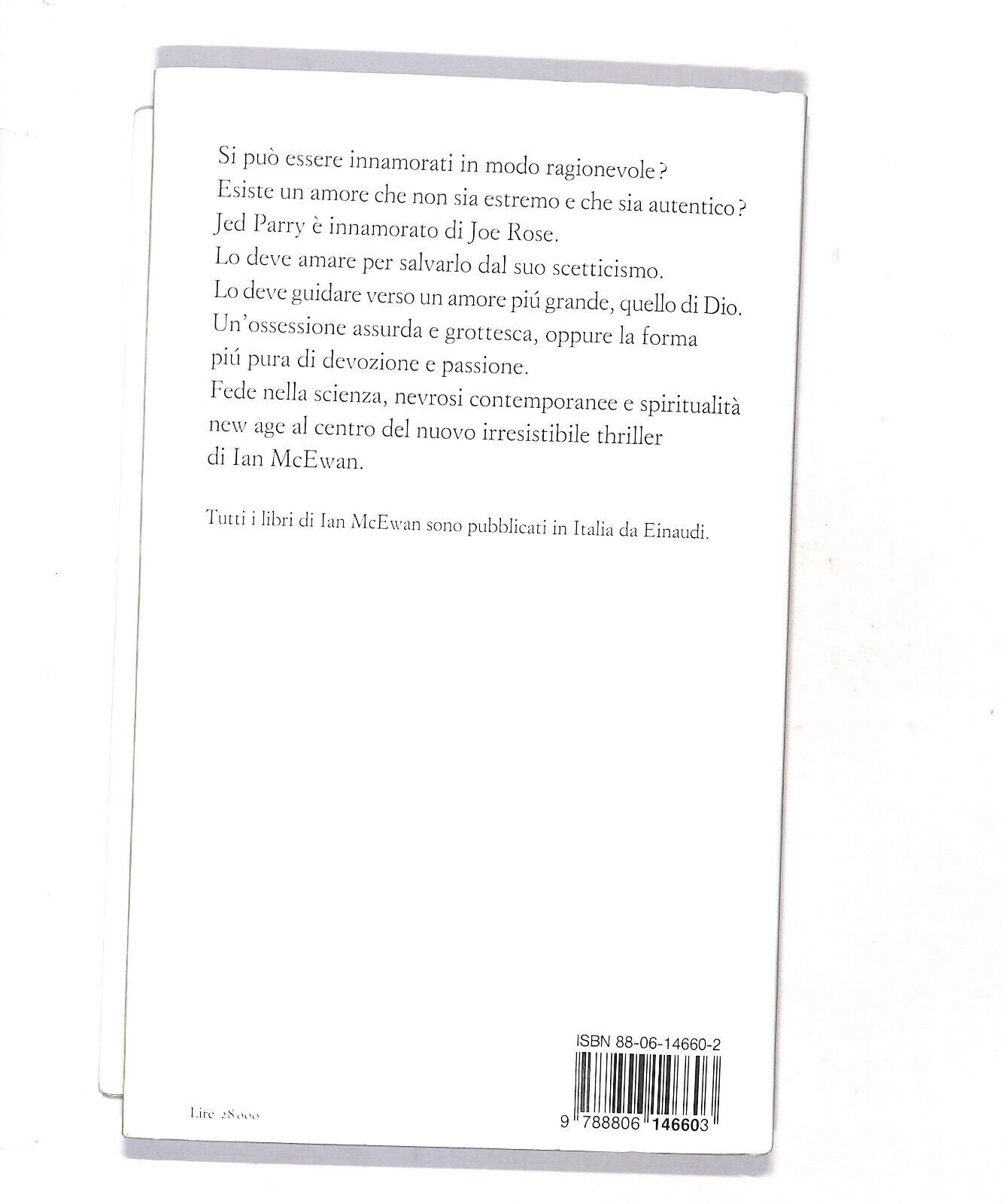 EBOND L'amore Fatale Di Ian Mcewan Libro LI017417