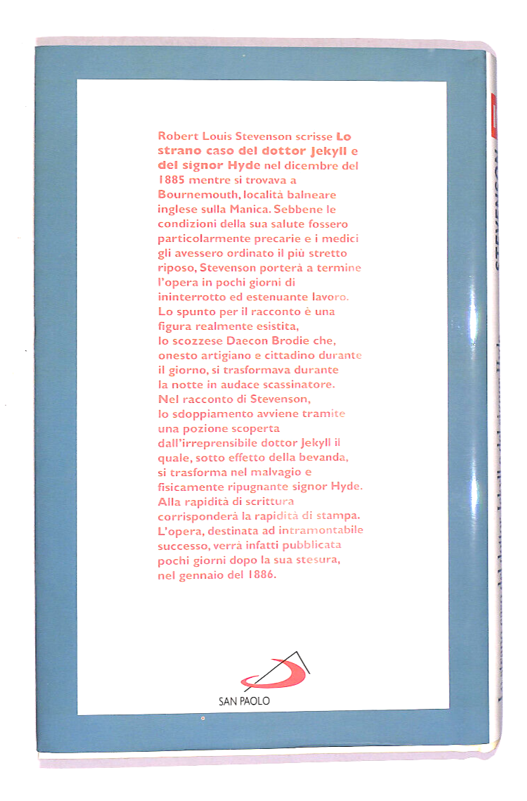 EBOND Lo Strano Caso Del Dottor Jekyll e Del Signor Hyde Libro LI017513
