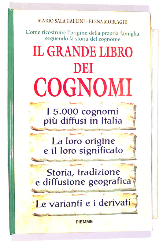 EBOND Il GrandeDei Cognomi Di Mario S. Gallini Libro LI017606