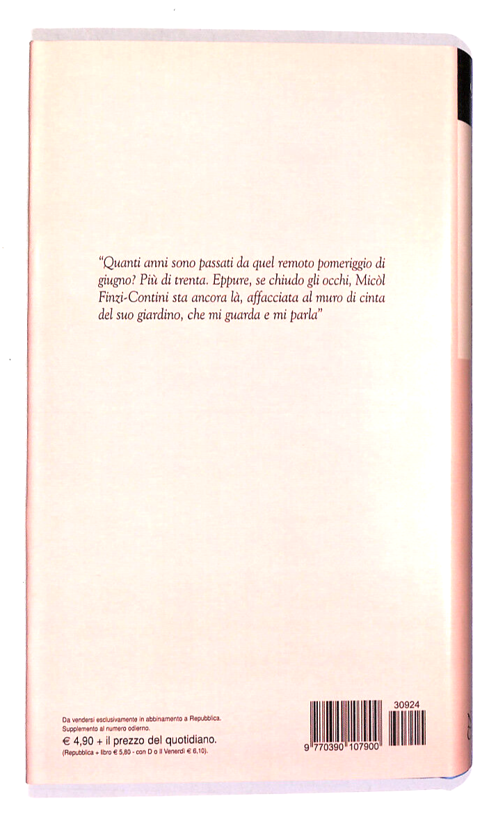 EBOND Il Giardino Dei Finzi Contini Biblioteca Repubblica N. 90 Libro LI017650