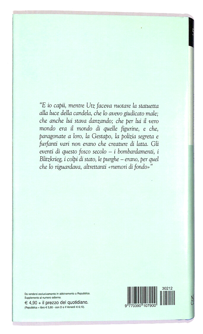 EBOND Utz Di Bruce Chatwin Biblioteca Repubblica N. 58 Libro LI017658