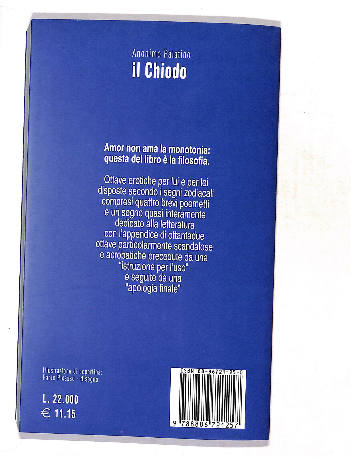 EBOND Il Chiodo Di Anonimo Palatino Libro LI018108