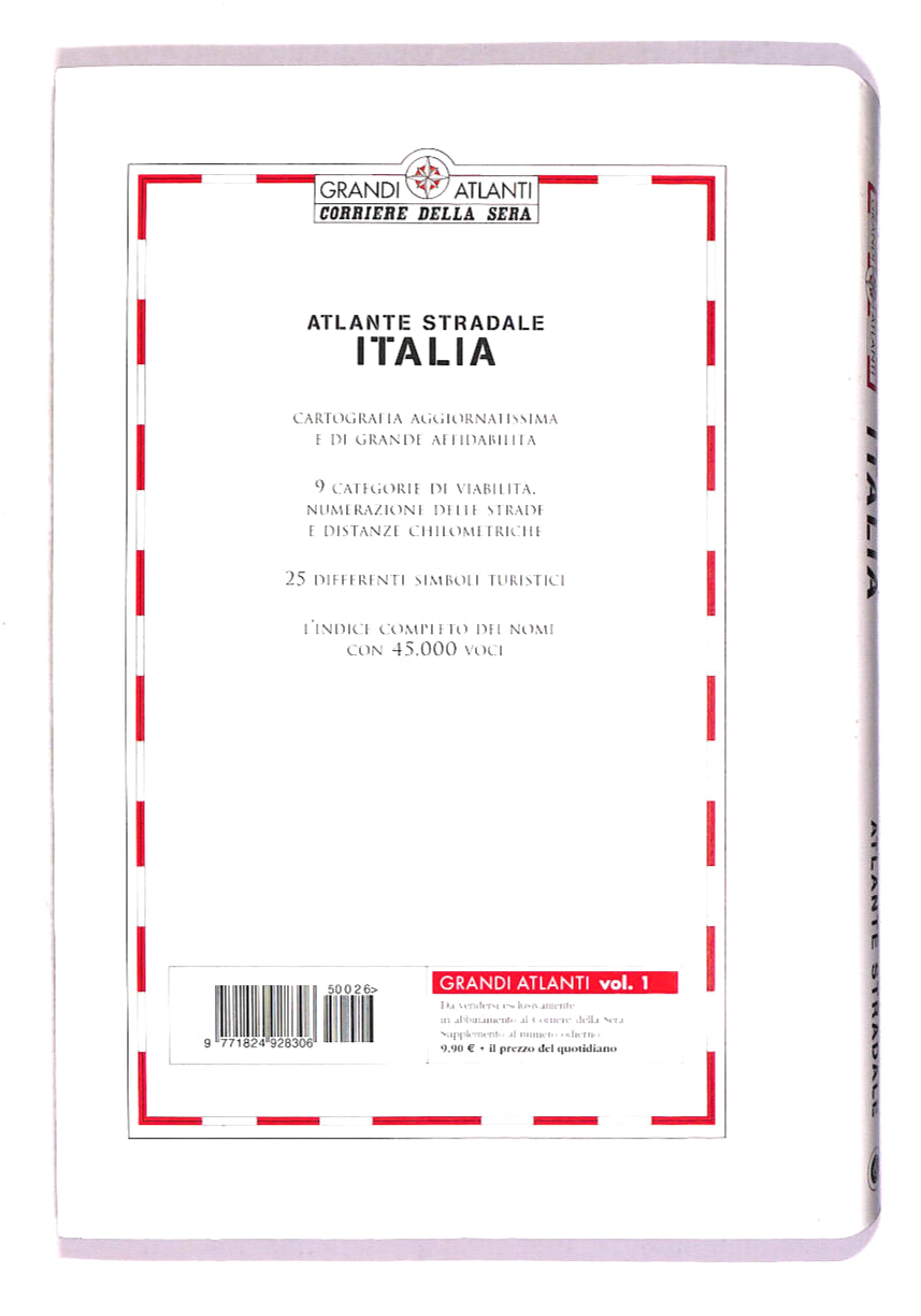 EBOND Grandi Atlanti Atlante Stradale Italia Corriere Della Sera Libro LI018256
