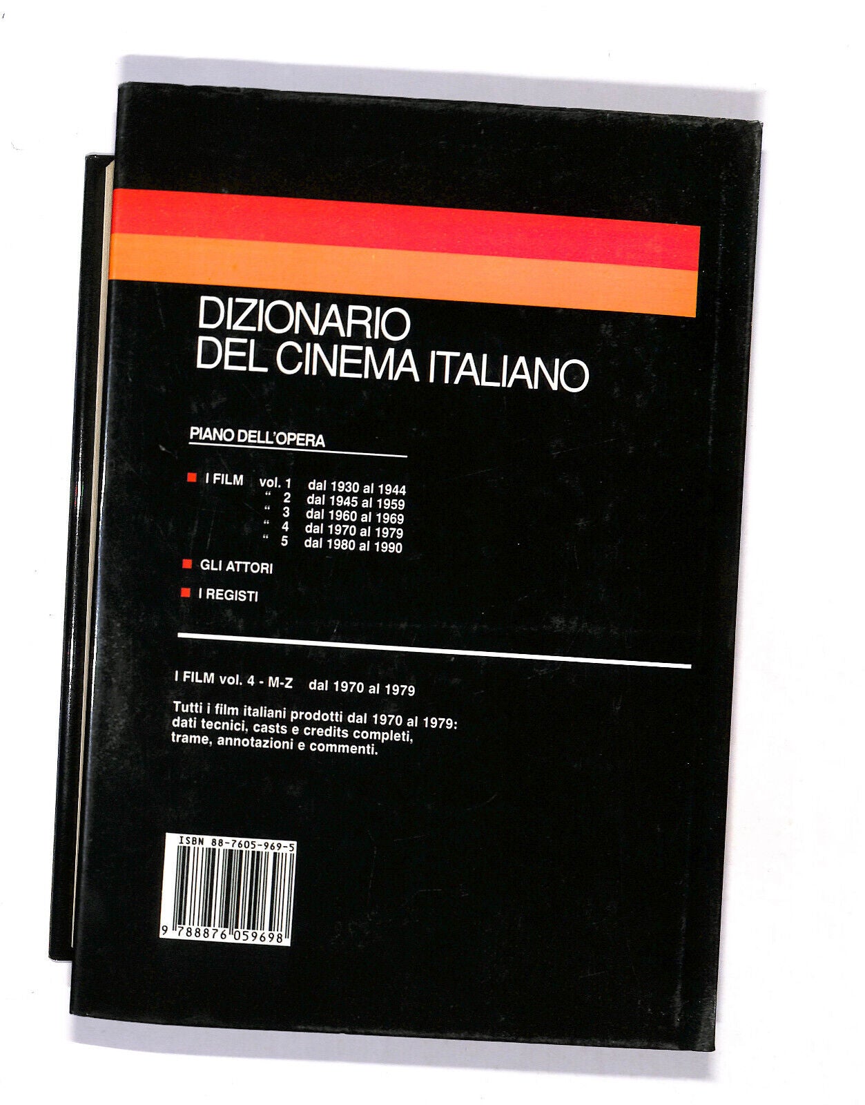 EBOND Dizionario Del Cinema Italiano i Film V.4 1970/1979 M/z Libro LI018501