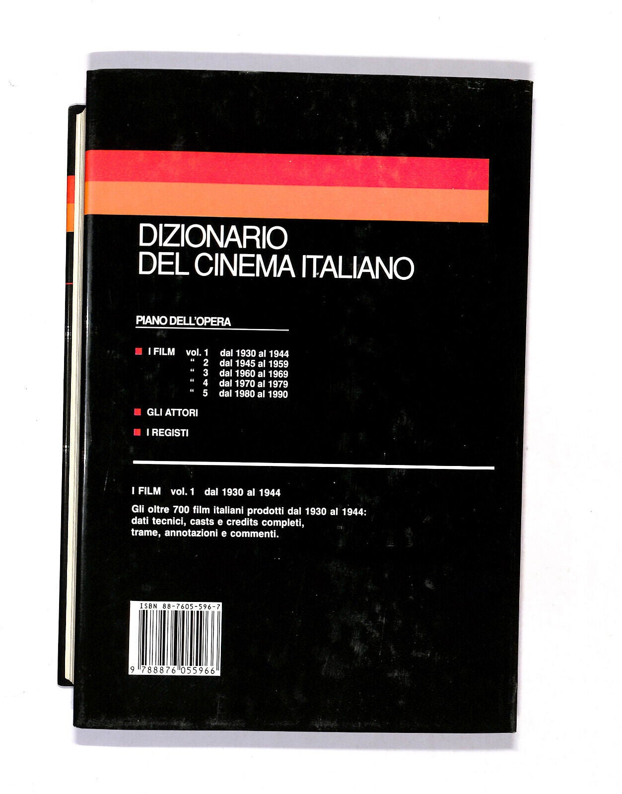 EBOND Dizionario Del Cinema Italiano i Film Vol.1 1930/1944 Libro LI018502