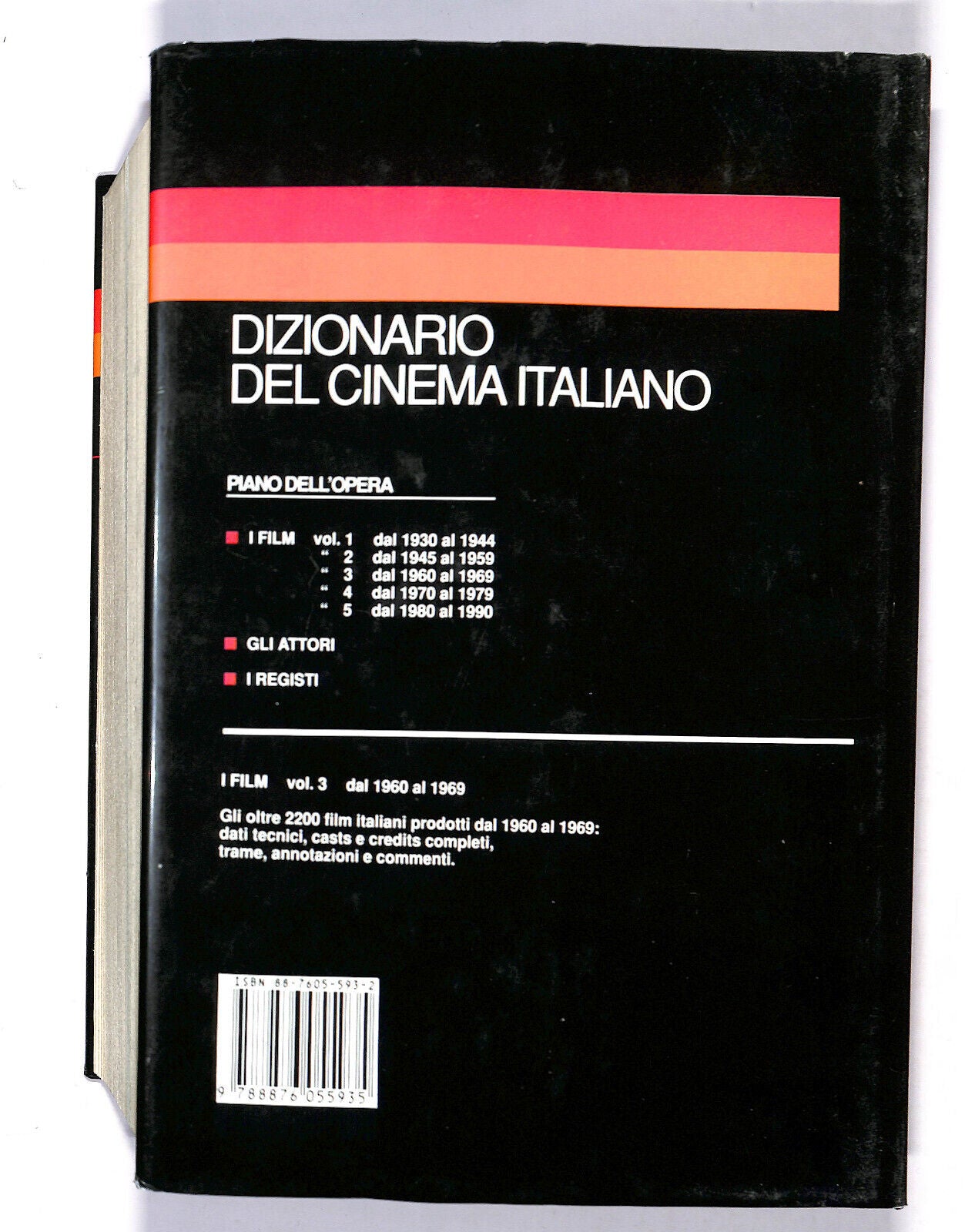 EBOND Dizionario Del Cinema Italiano i Film Vol.3 1960/1969 Libro LI018503