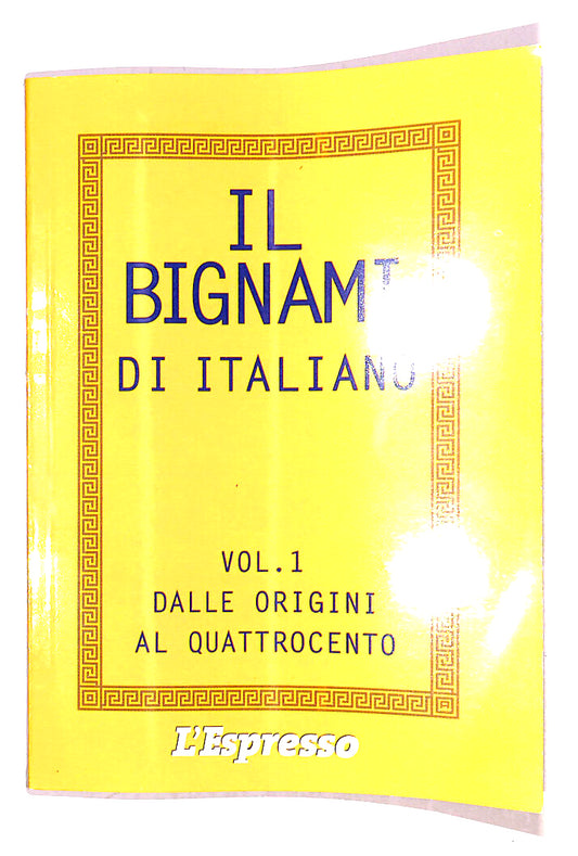 EBOND Il Bignani Di Italiano Vol 1 Libro LI019105