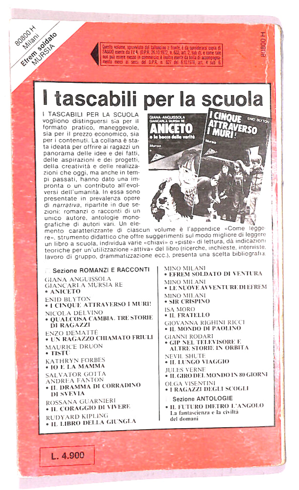 EBOND Efrem Soldato Di Ventura Di Mino Milani Libro LI019116