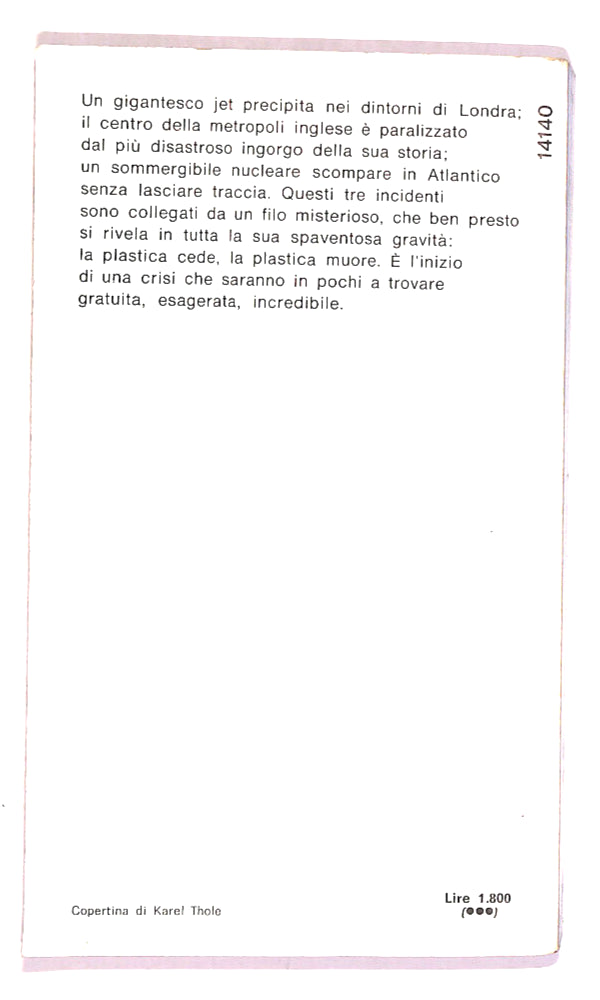 EBOND Lebbra Antiplastica Di Kit Pedler e Gerry Davis Libro LI019119