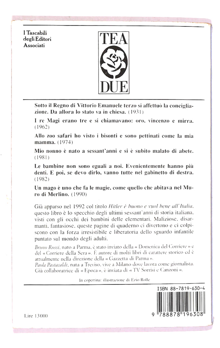 EBOND Sposero Il Primo Banco a Destra Di B. Rossi e P. Pastacaldi Libro LI019212