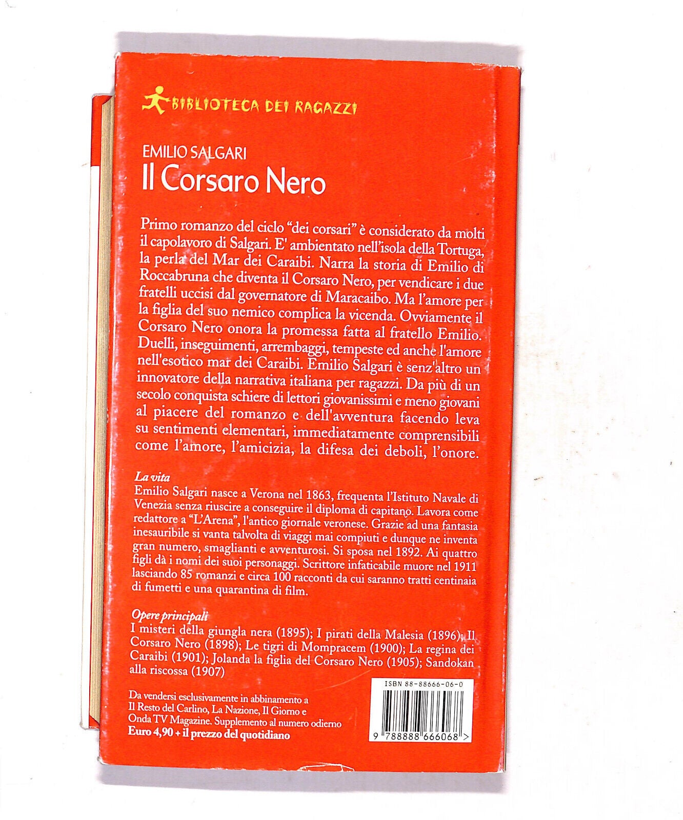 EBOND Biblioteca Dei Ragazzi Il Corsaro Nero Di Emilio Salgari Libro LI019305