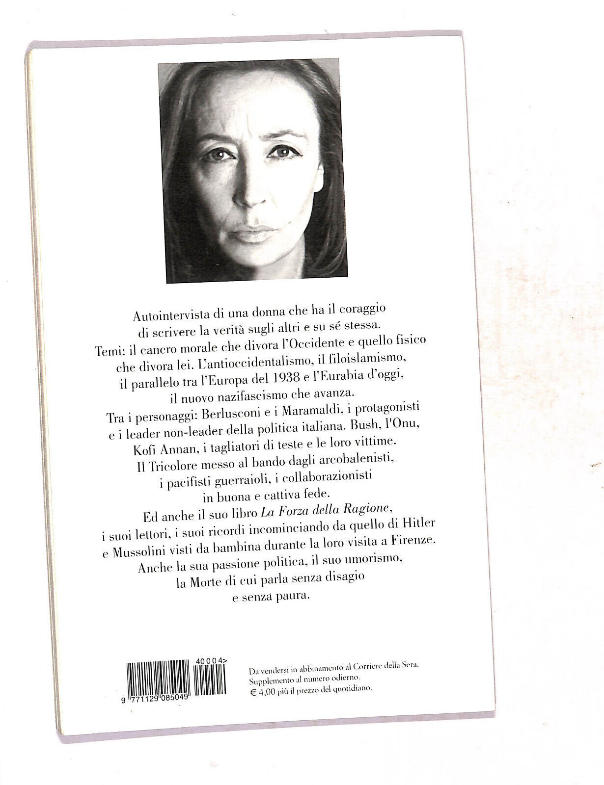 EBOND Oriana Fallaci Intervista Oriana Fallaci Libro LI019308