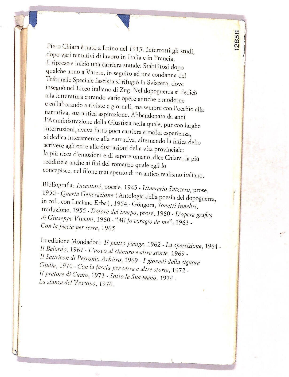 EBOND La Stanza Del Vescovo Di Piero Chiara Libro LI019401