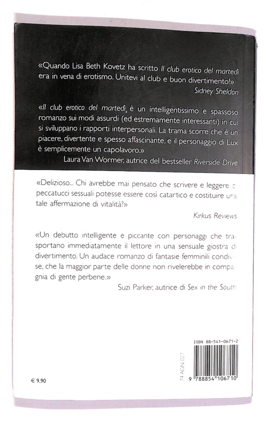 EBOND Il Club Erotico Del Martedi Di Lisa Beth Kovetz Libro LI019466