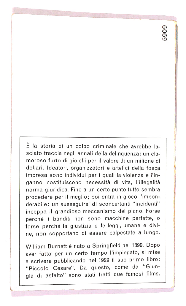 EBOND La Giungla Di Asfaltodi William R. Burnett Libro LI019513