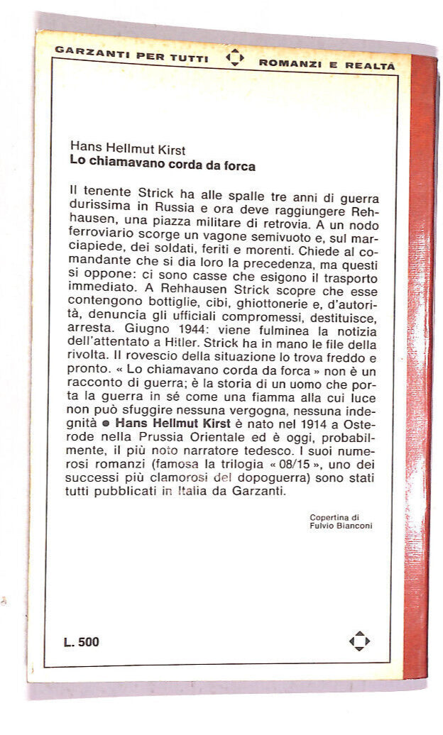 EBOND Lo Chiamavano Corda Da Forca Di Hans Helmut Libro LI019516