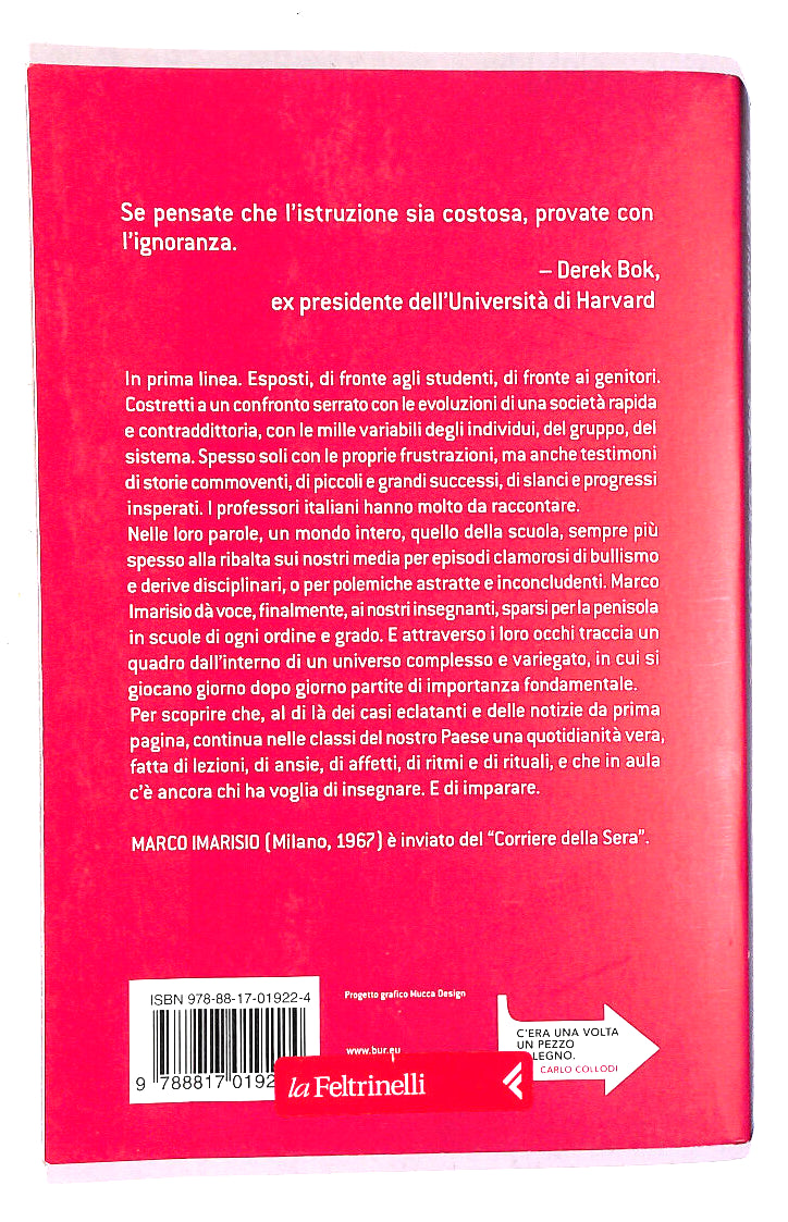 EBOND Mal Di Scuola Di Marco Imarisio Libro LI019518