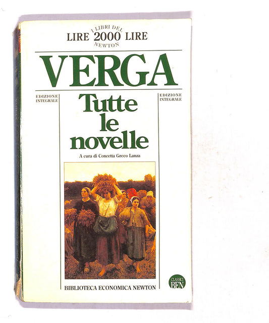 EBOND Verga Tutte Le Novelle a Cura Di Concetta Greco Lanza Libro LI019615