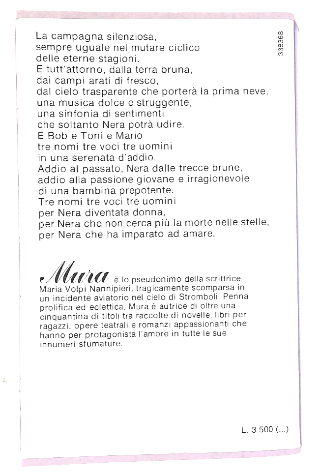 EBOND Serenata a Nera Di Mura Libro LI019902