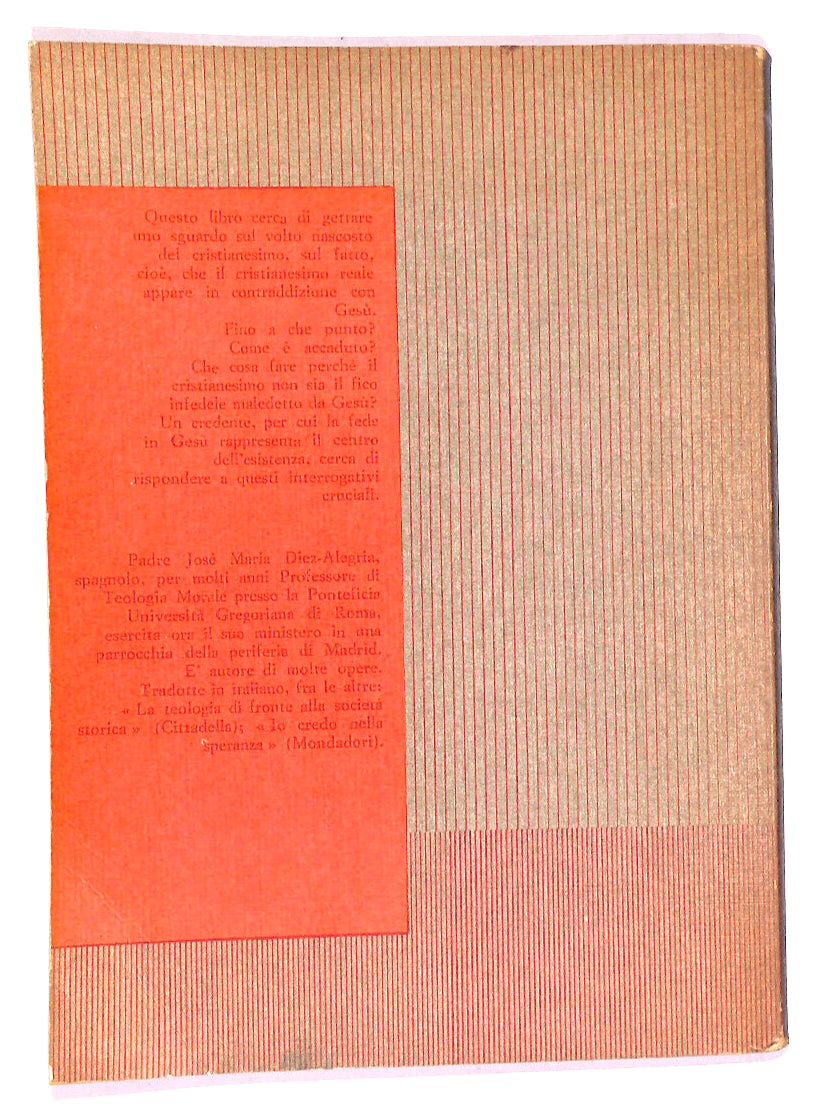 EBOND Il Volto Nascosto Del Cristianesimo Di Jose M. Diez Alegria Libro LI019909