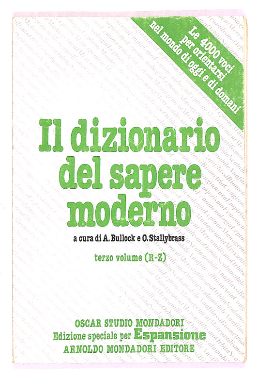EBOND Il Dizionario Del Sapere Moderno Di A.bullock Libro LI019953