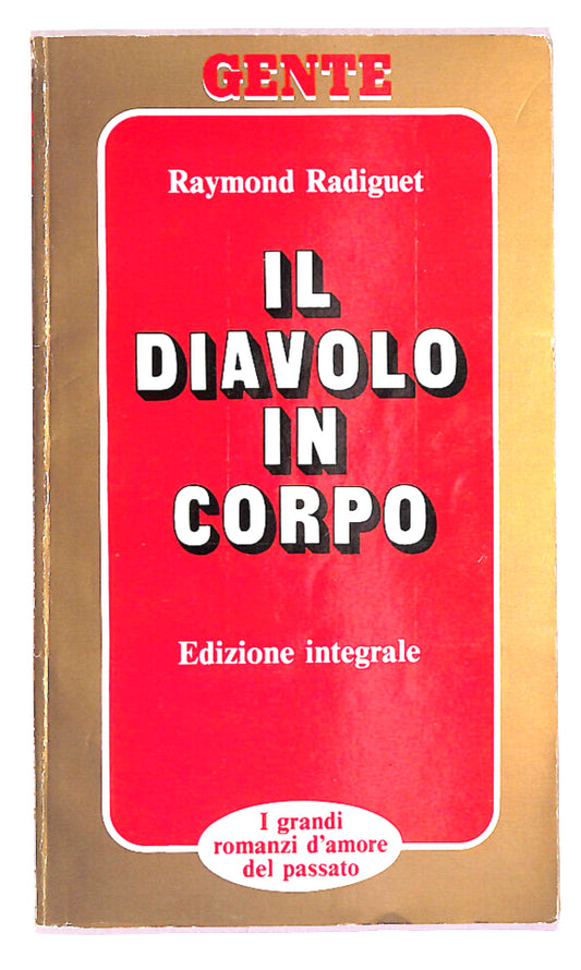 EBOND Il Diavolo In Corpo Di Raymond Radiguet Libro LI019954
