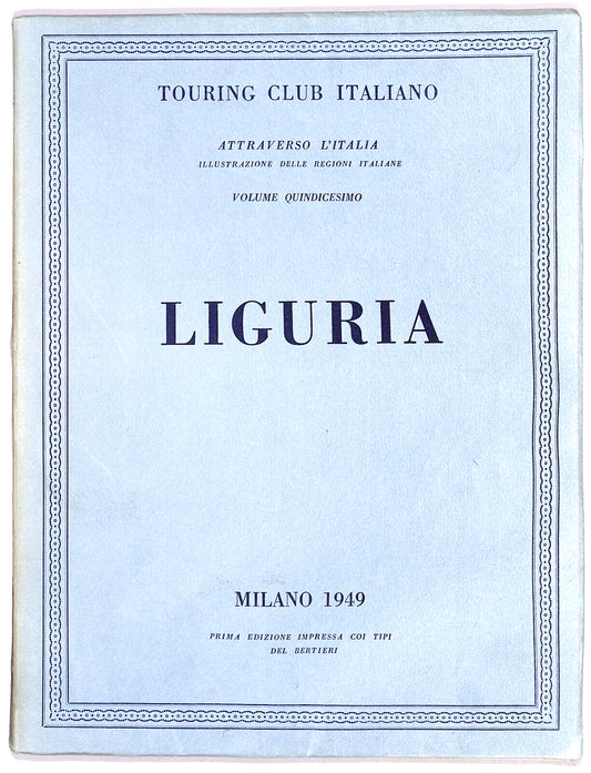 EBOND Liguria Touring Club Italiano Vol 15 Libro LI020055