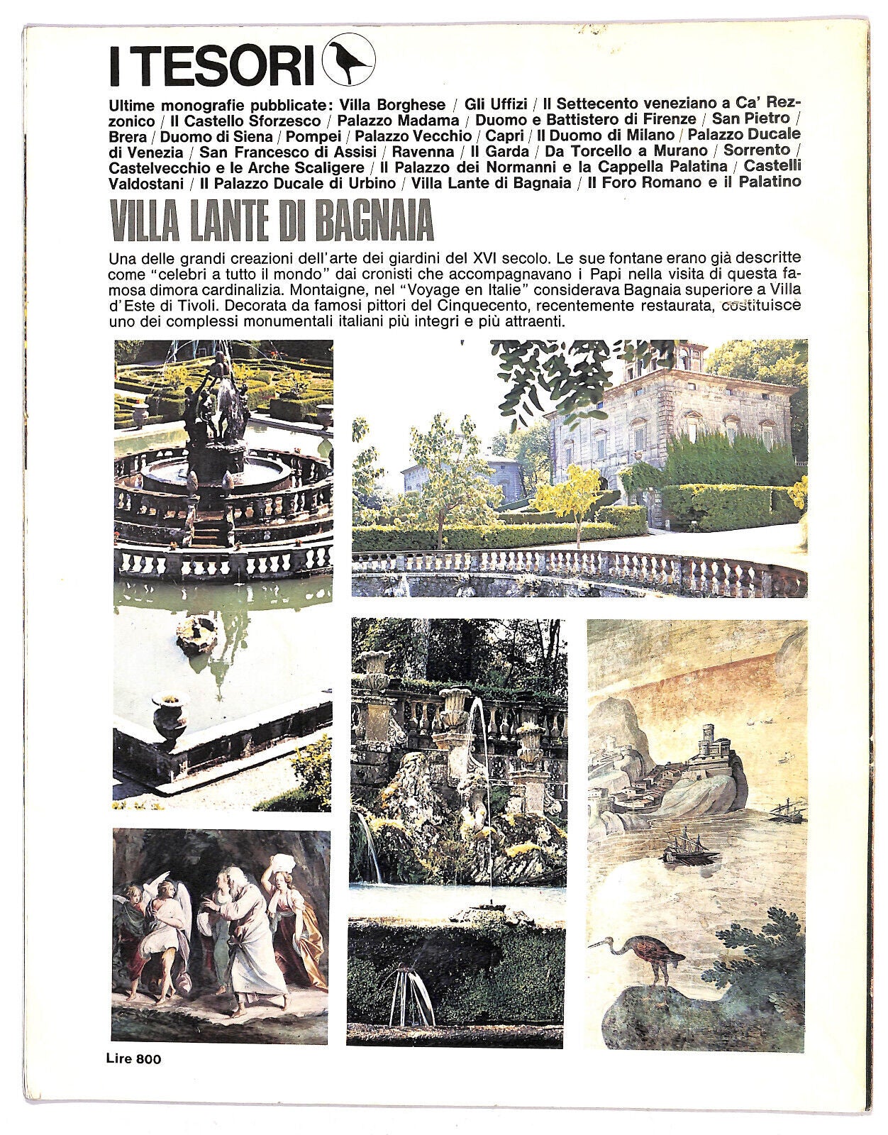 EBOND I Tesori Villa Lante Di Bagnaia Libro LI020056