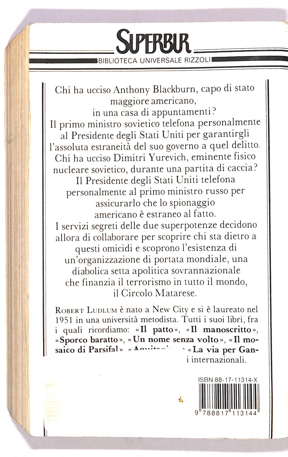 EBOND Il Circolo Matarese Di Robert Ludlum Libro LI020406
