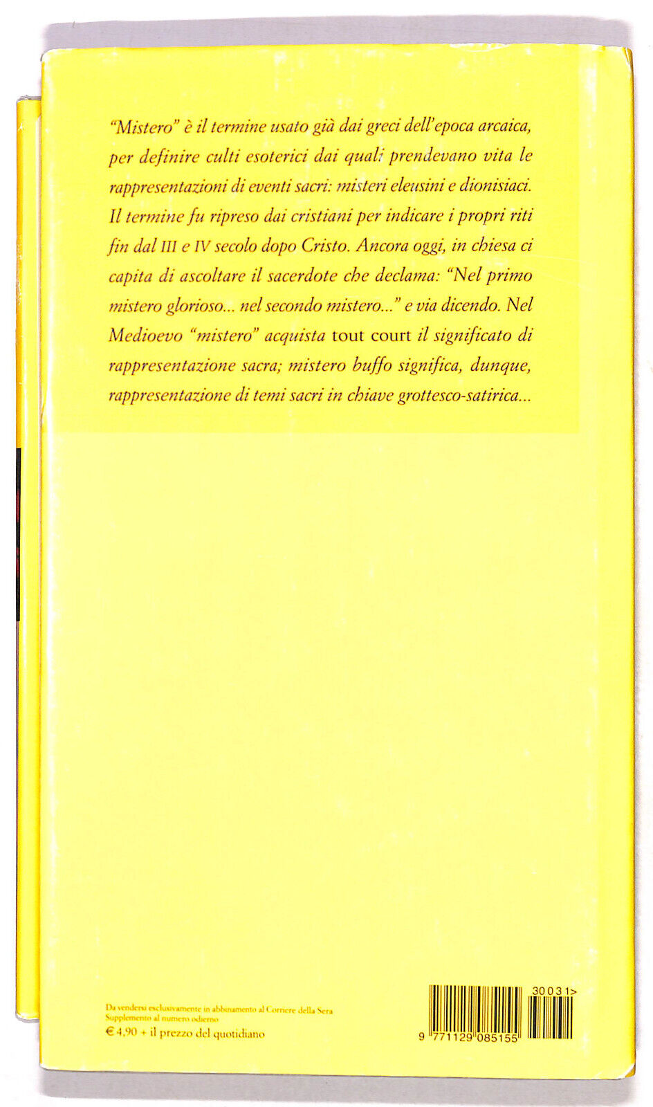 EBOND Mistero Buffo Di Dario Fo I Grandi Romanzi Italiani Vol 31 Libro LI020451