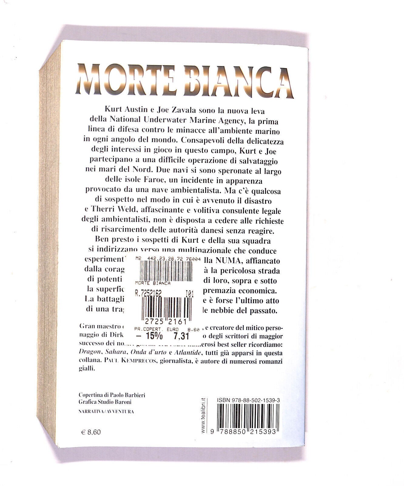 EBOND Morte Bianca Di Clive Cussler Libro LI020753