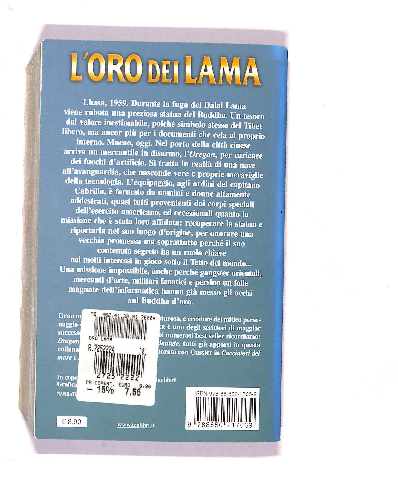 EBOND L'oro Dei Lama Di Clive Cussler e Graig Dirgo Libro LI020756