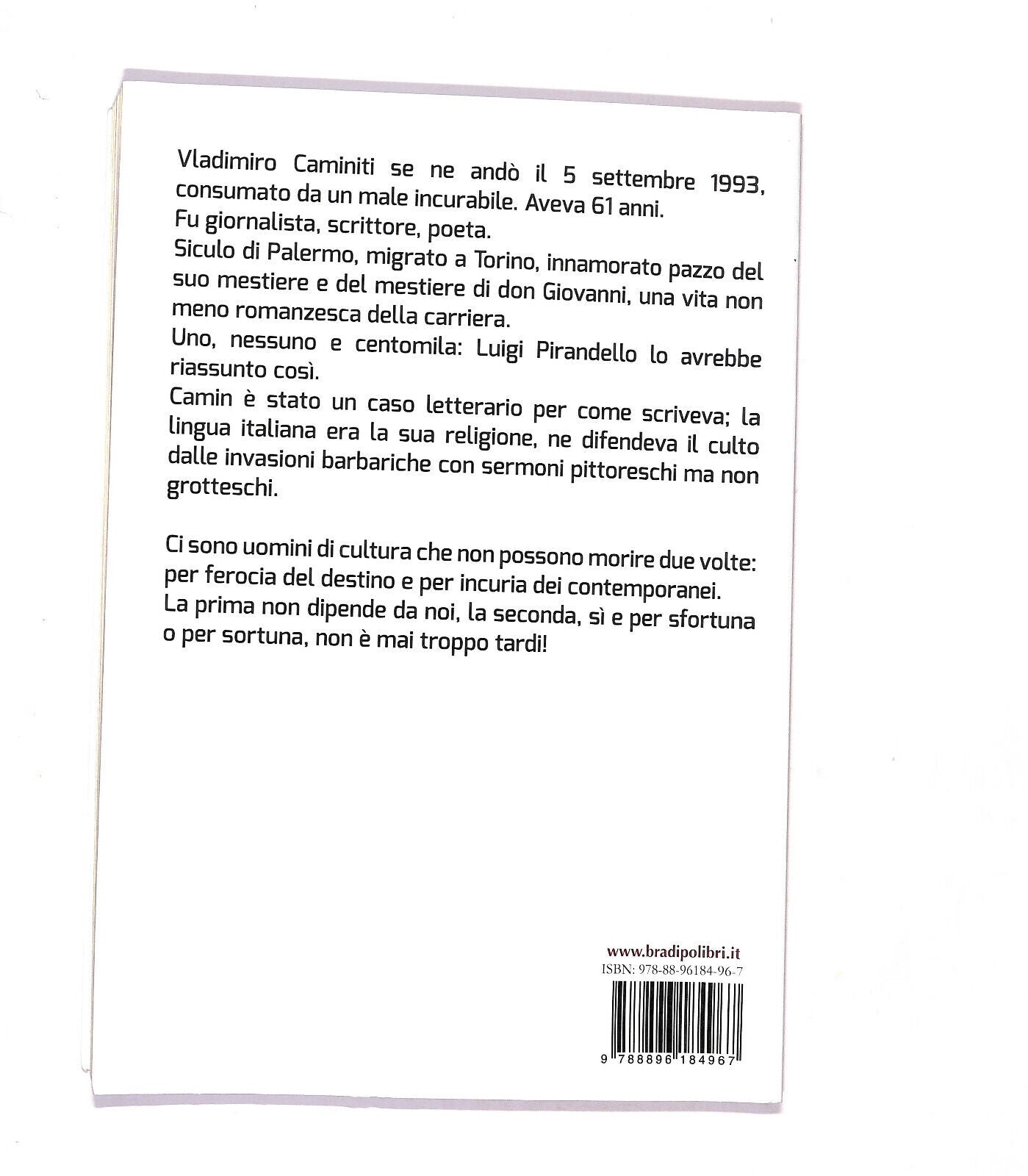 EBOND C'era Una Volta Camin Lo Stile e Il Genio Di Vladimiro Cam. Libro LI021109