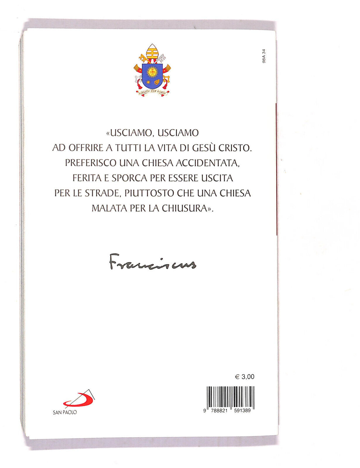 EBOND Papa Francesco Envangelii Gaudium Esortazione Apostolica Libro LI021112