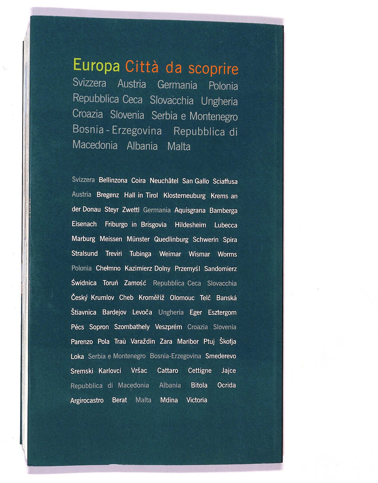 EBOND Europa Citta Da Scoprire Vol. 3 Touring Club Italiano 2005 Libro LI021150