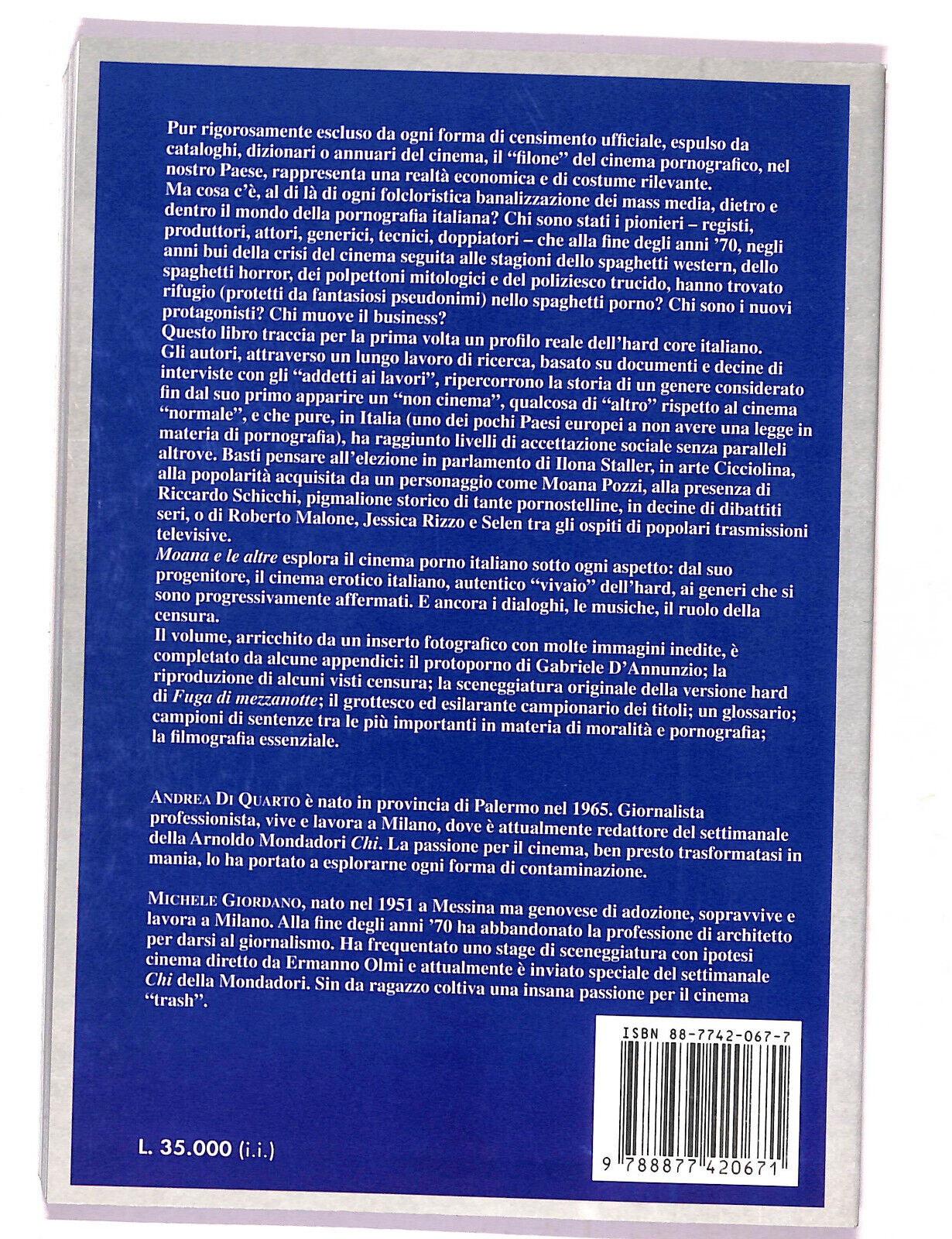 EBOND Moana e Le Altre Di Andrea Di Quarto e Michele Giordano 1997 Libro LI021157