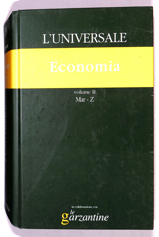 EBOND L'universale Economia N. 20 Vol 2 Le Garzantine 2003 Libro LI021256