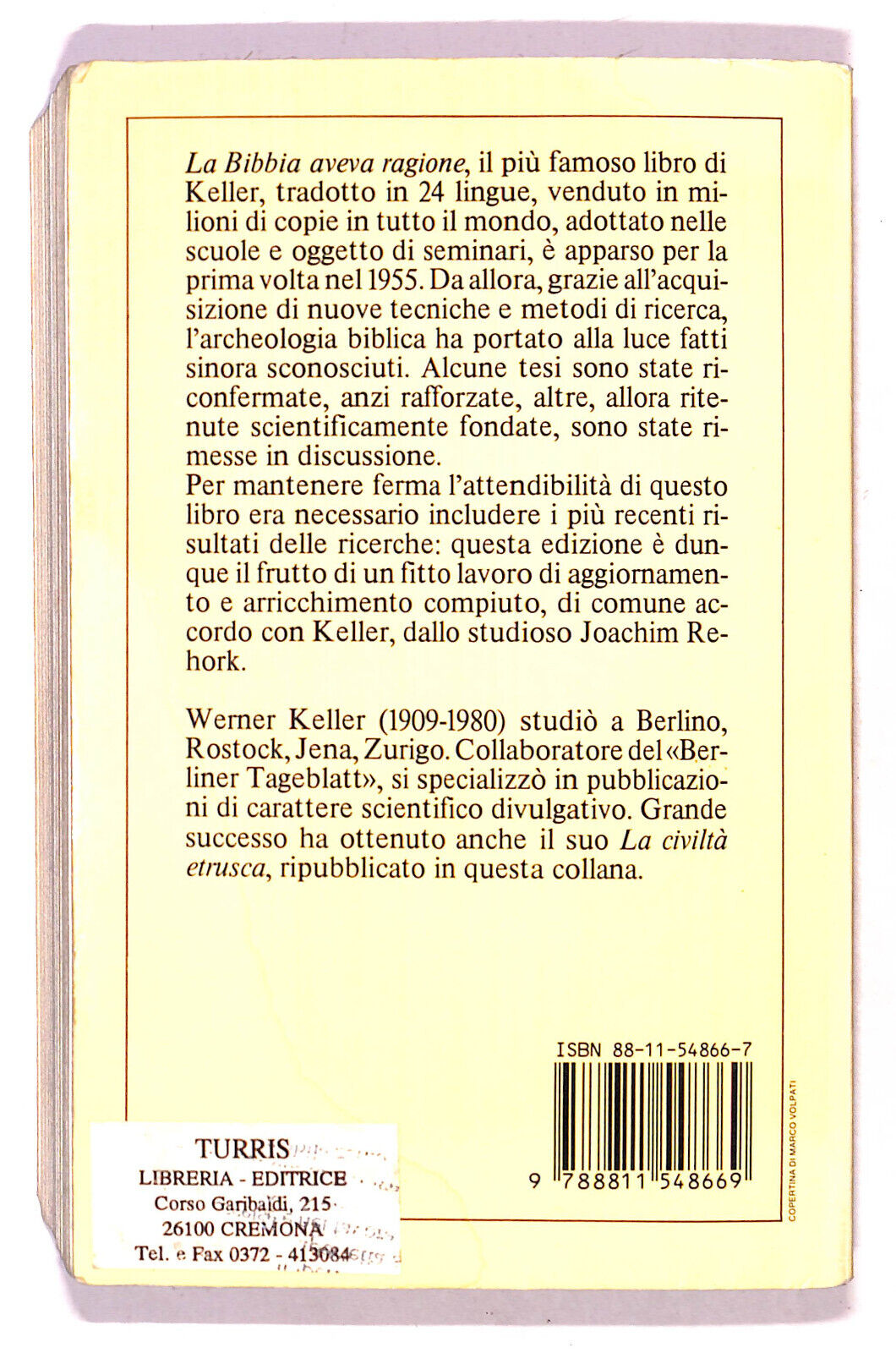 EBOND La Bibbia Aveva Ragione Di Werner Keller Libro LI021258