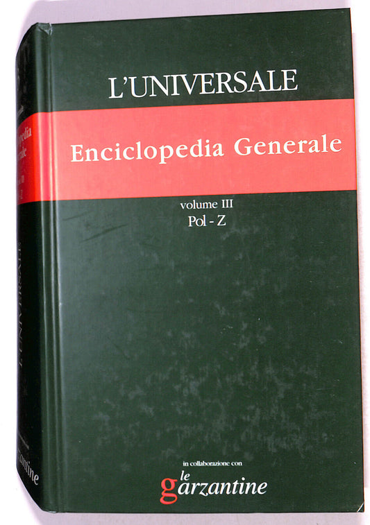 EBOND L'universale Enciclopedia N. 3 Vol 3 Le Garzantine 2003 Libro LI021303