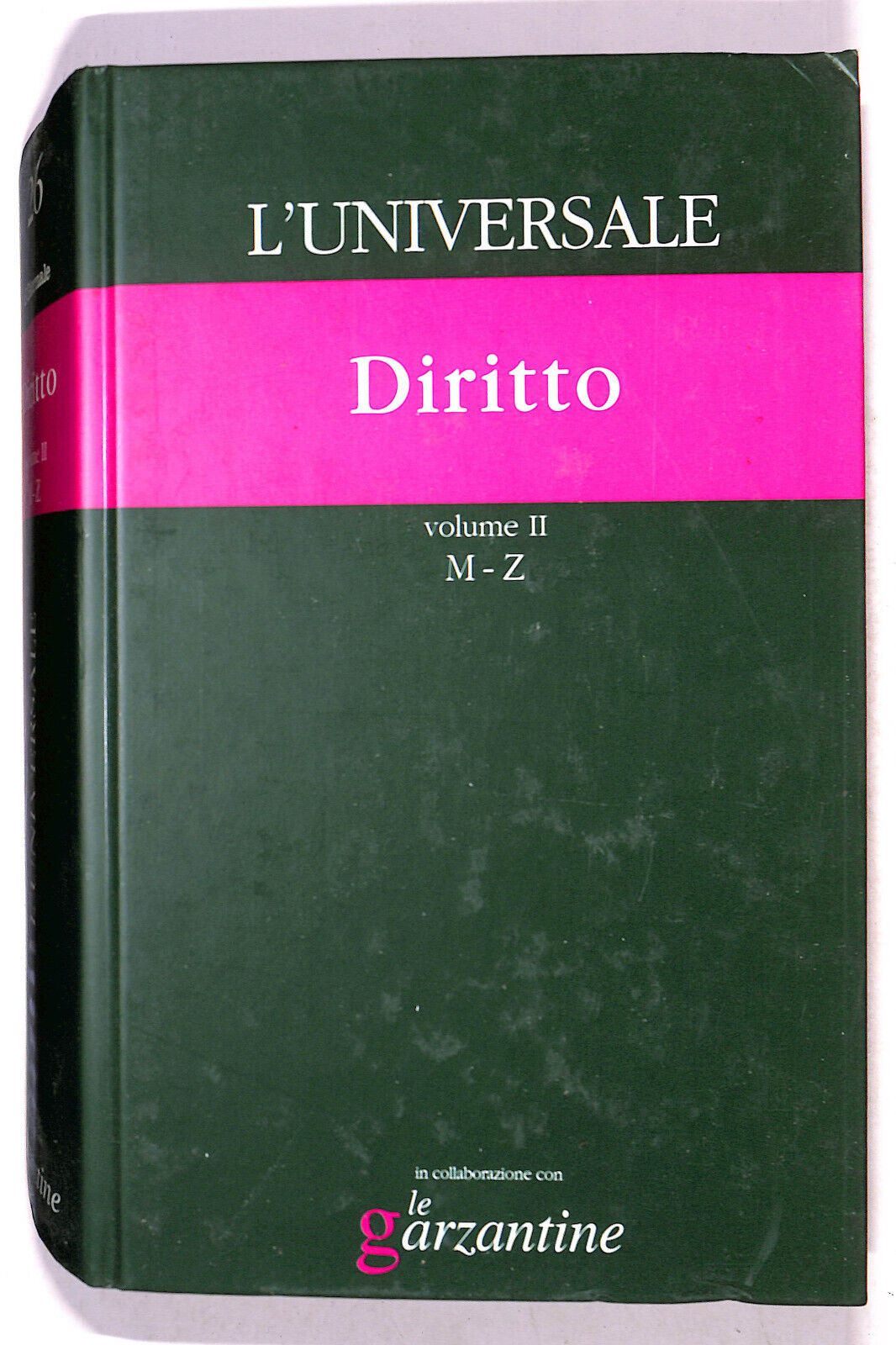 EBOND L'universale Diritto N. 26 Vol 2 Le Garzantine 2003 Libro LI021453
