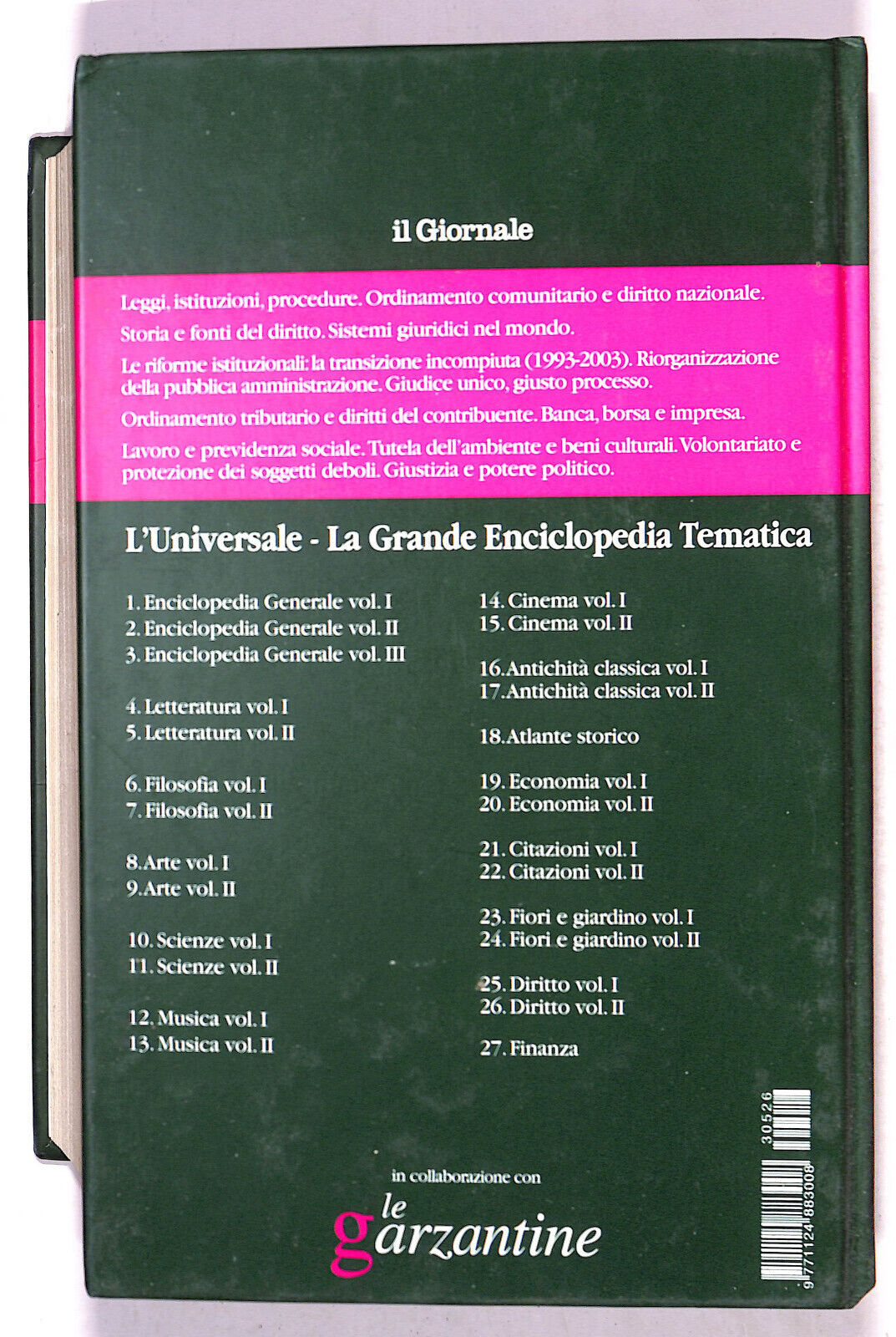 EBOND L'universale Diritto N. 26 Vol 2 Le Garzantine 2003 Libro LI021453