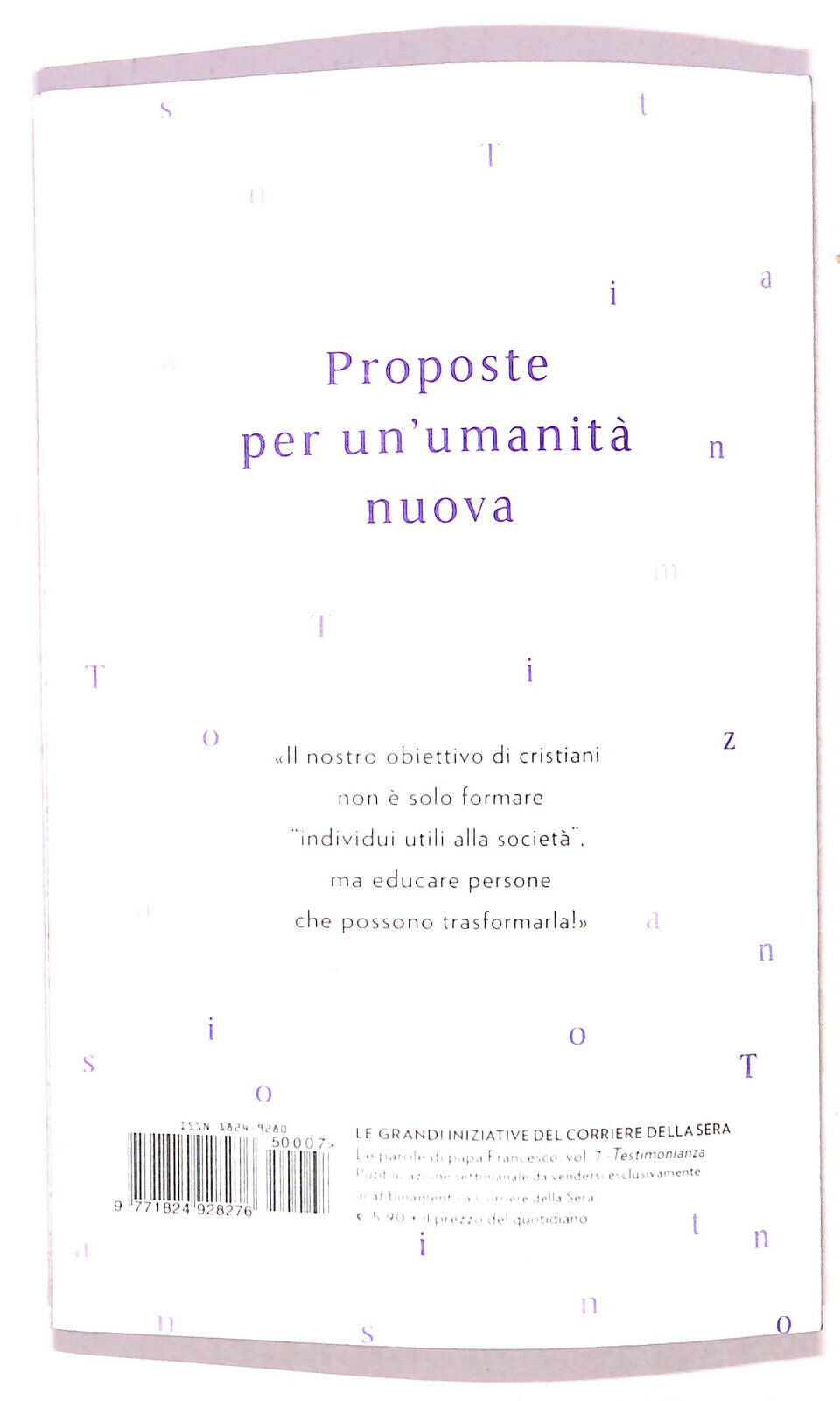 EBOND Le Parole Di P. Francesco Testimonianza N. 7 C. Della Sera Libro LI021501