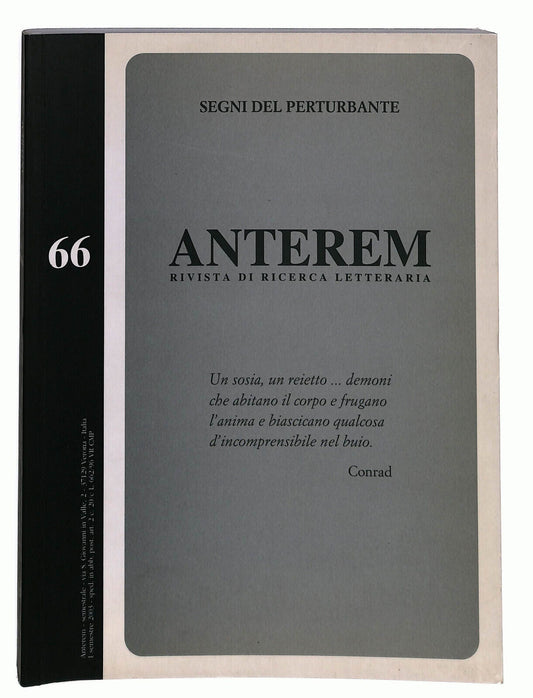 EBOND Anterem Rivista Di Ricerca Letteraria n 66 Libro LI021657
