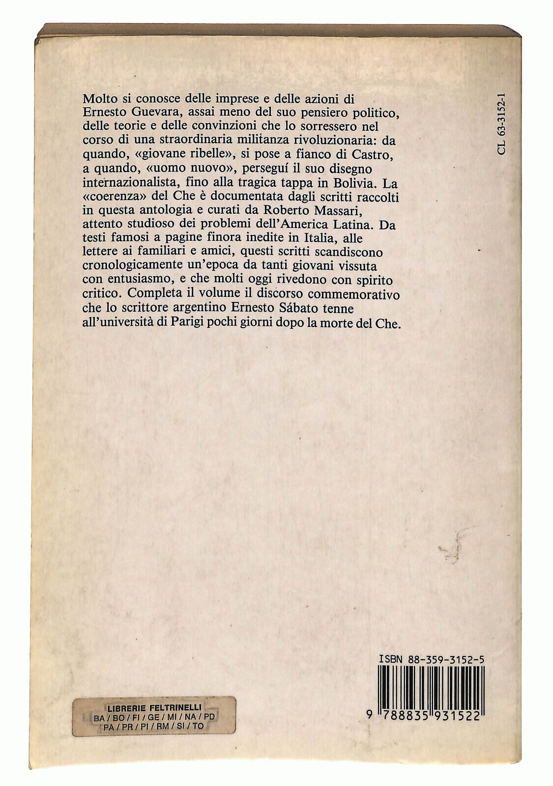 EBOND Scritti Politici e Privati Di Che Guevara 1988 Libro LI021955