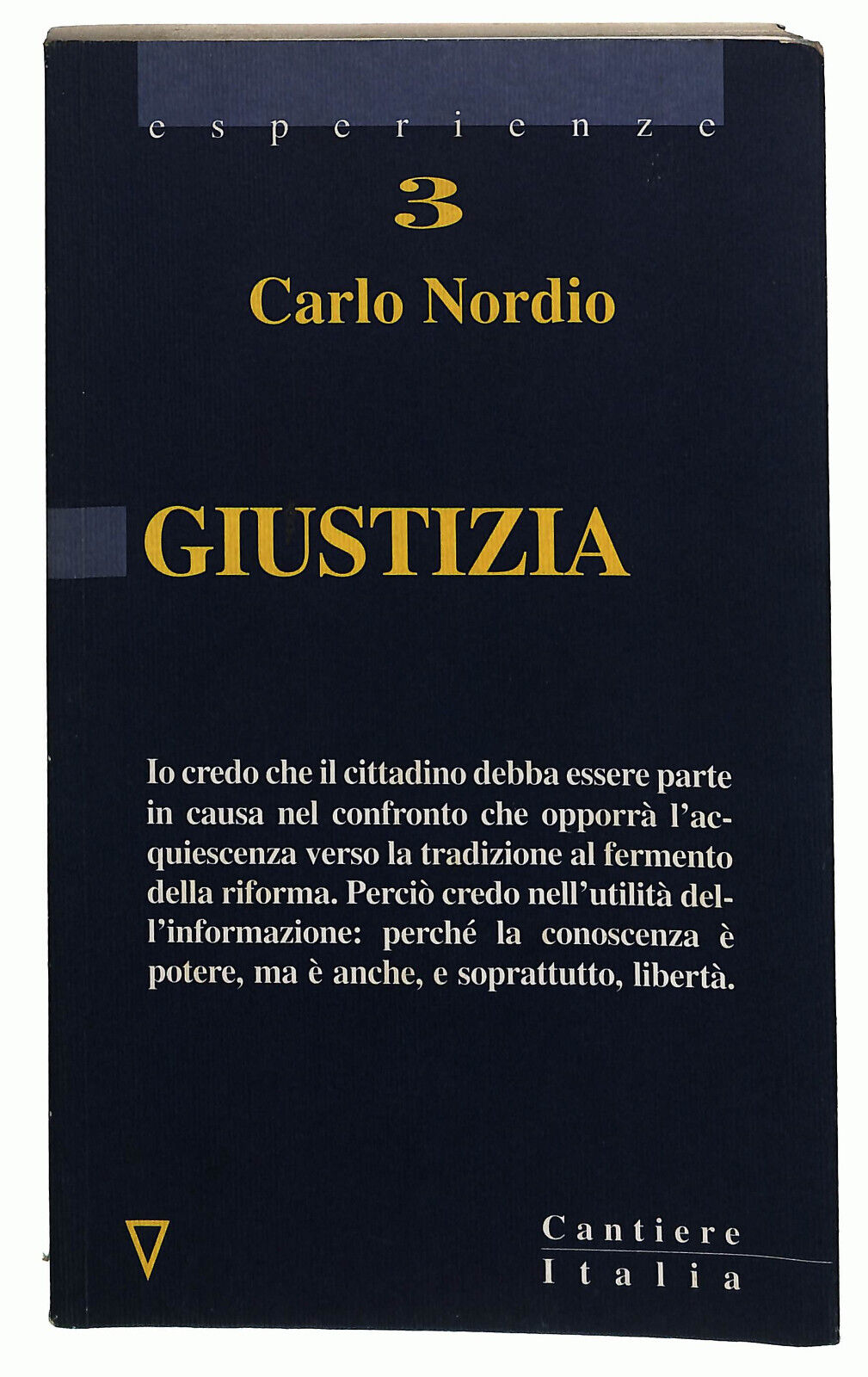 EBOND Giustizia Di Carlo Nordio Esperienze 3 Libro LI022100