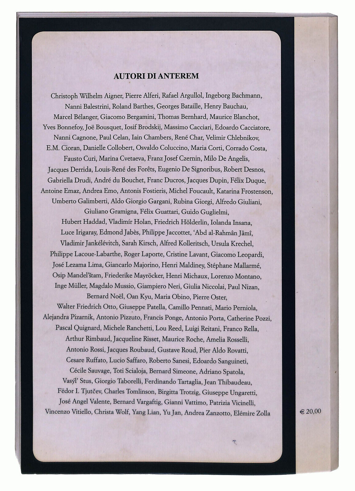 EBOND Anterem Rivista Di Ricerca Letteraria n 88 Libro LI022307