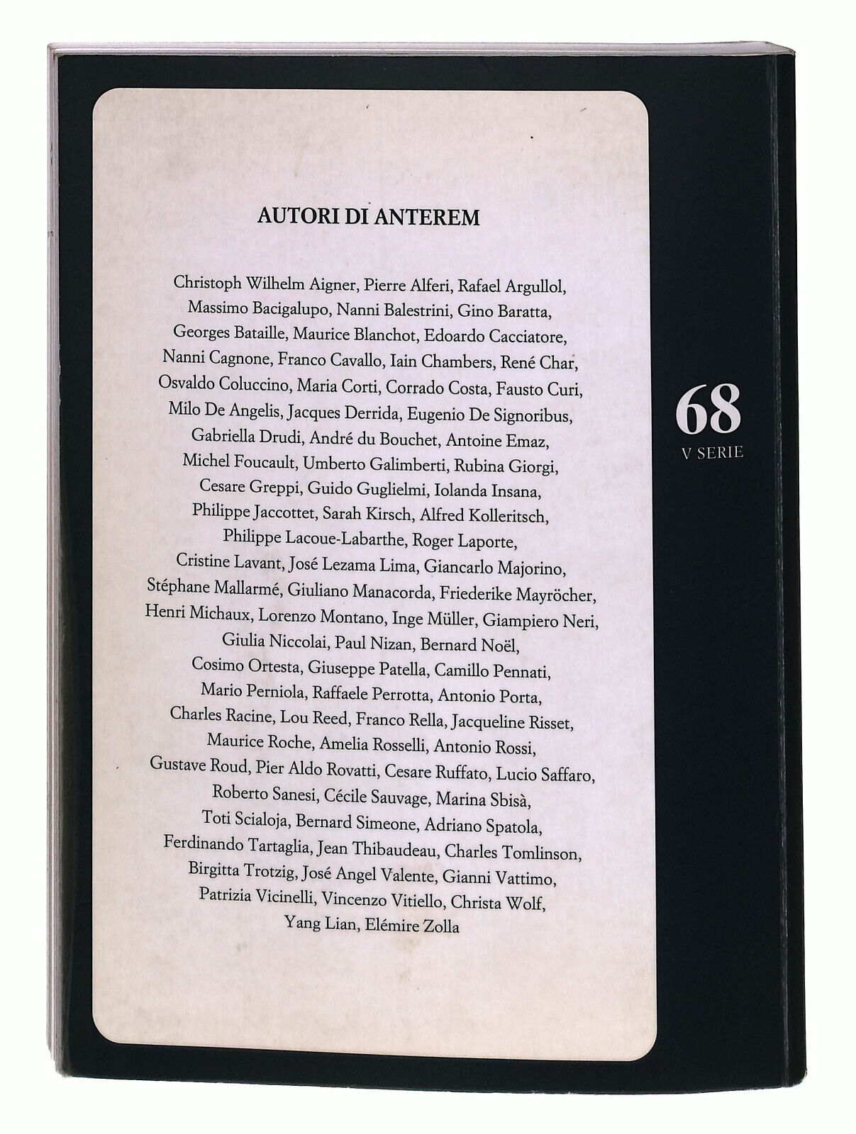 EBOND Anterem Rivista Di Ricerca Letteraria n 68 Libro LI022359